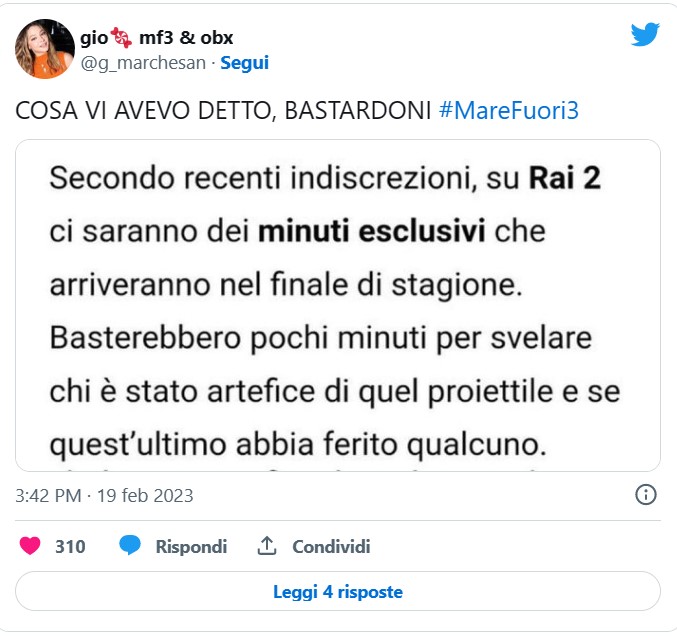 mare fuori 4 quando esce