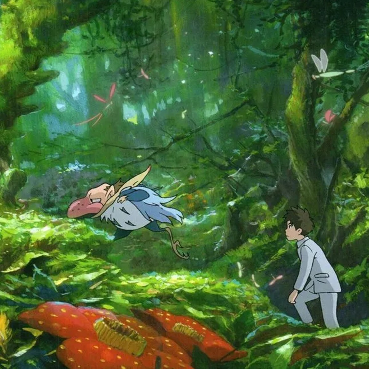 Il ragazzo e l'airone film d'animazione Hayao Miyazaki Netflix trama cast recensione location storia vera trailer