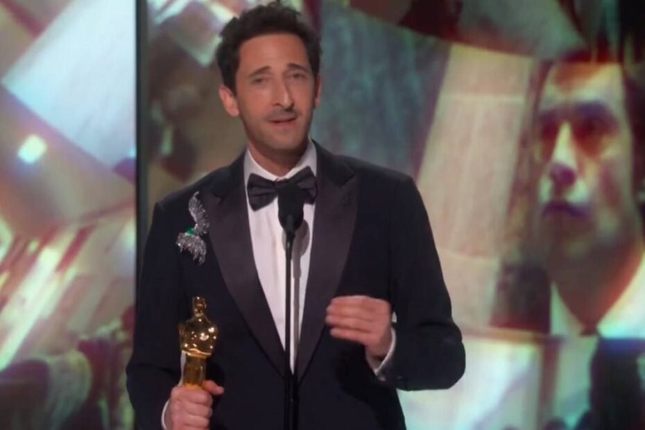 Gesto Adrien Brody Oscar