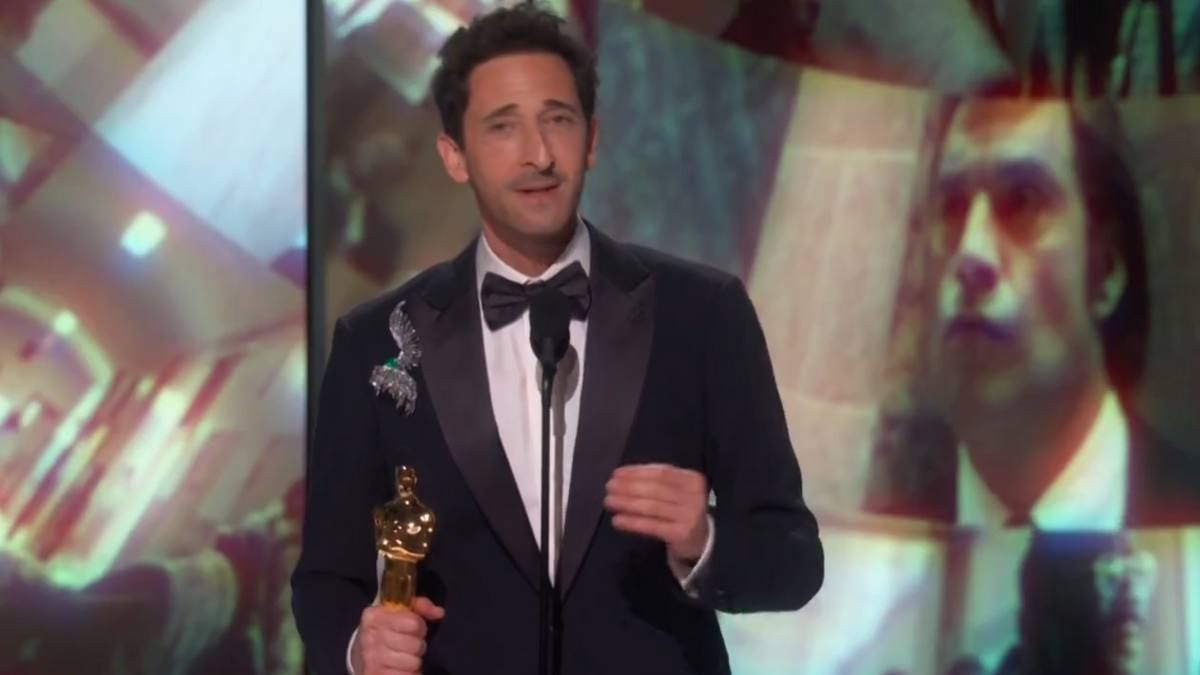 Gesto Adrien Brody Oscar