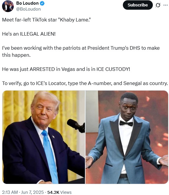 khaby lame arrestato