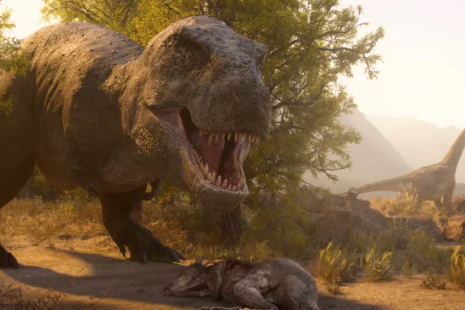 Dinosauri ricreati in CGI nella docuserie The Dinosaurs su Netflix prodotta da Steven Spielberg