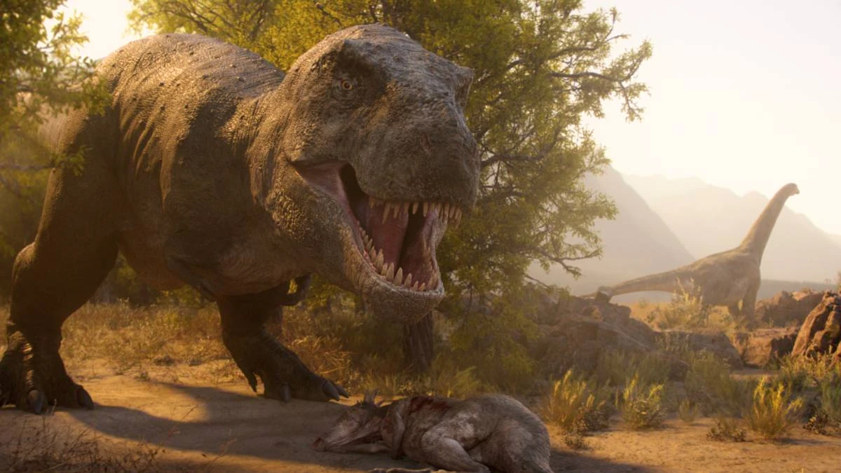 Dinosauri ricreati in CGI nella docuserie The Dinosaurs su Netflix prodotta da Steven Spielberg