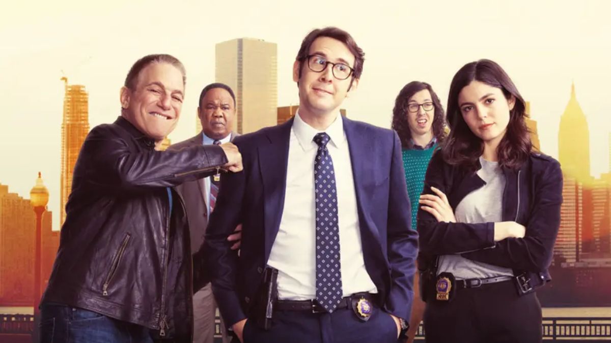 Il cast di The Good Cop: Tony Danza, Josh Groban Monica Barbaro e Isiah Whitlock Jr.