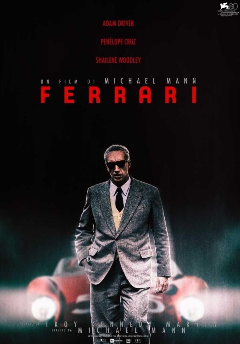 Ferrari: il biopic di Michael Mann sul fondatore del Cavallino è su Netflix, con Penelope Cruz e Adam Driver.