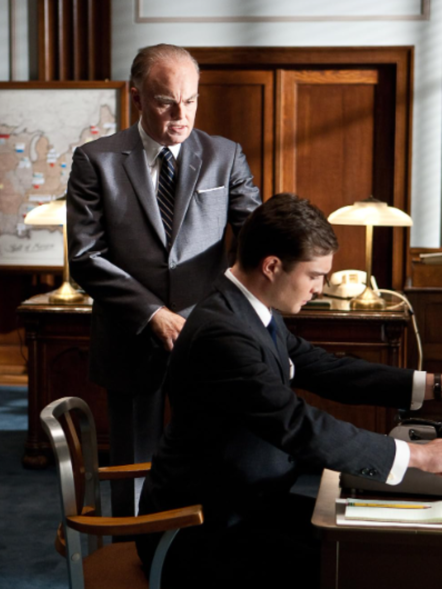 in foto il protagonista del film J. Edgar