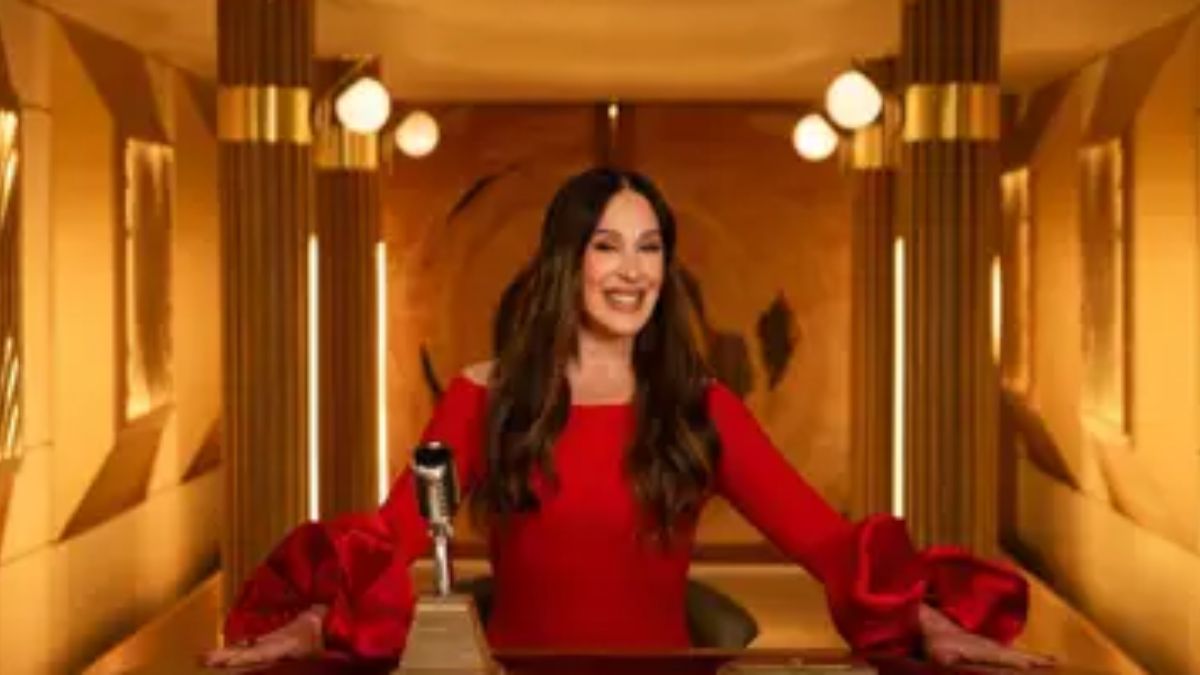 In foto la presentatrice del reality tv La mamma è sempre la mamma?