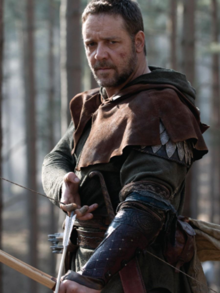 in foto il protagonista del film Robin Hood