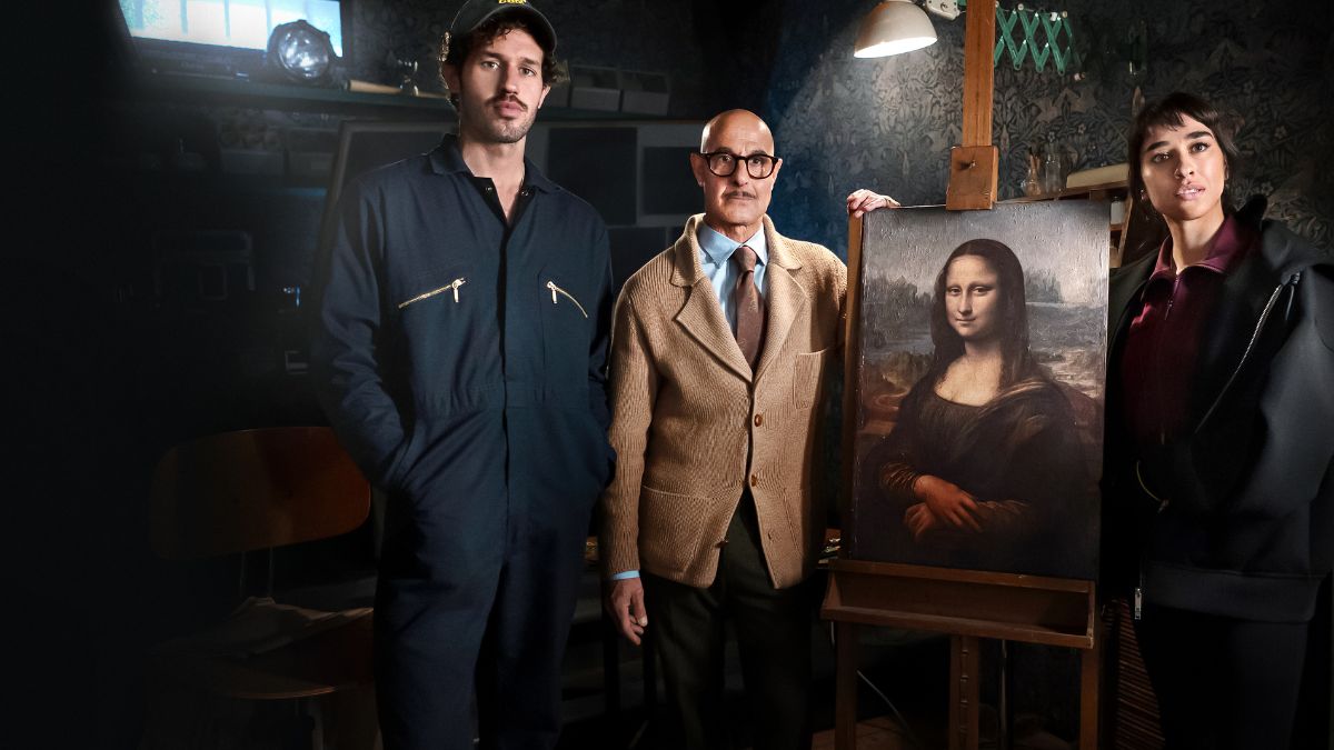 Stanley Tucci vuole rubare la Gioconda in Masterplan su Prime Video. Scopri trama, cast, recensioni e perché il film divide la critica.